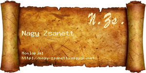 Nagy Zsanett névjegykártya